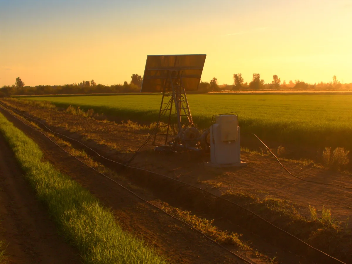 Agricultural solar pumps